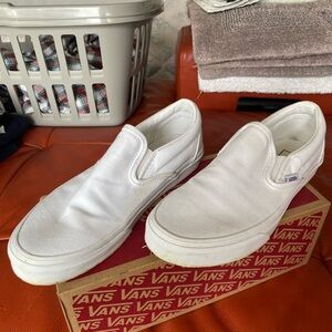 Vans True White Classic Slip-On Shoes